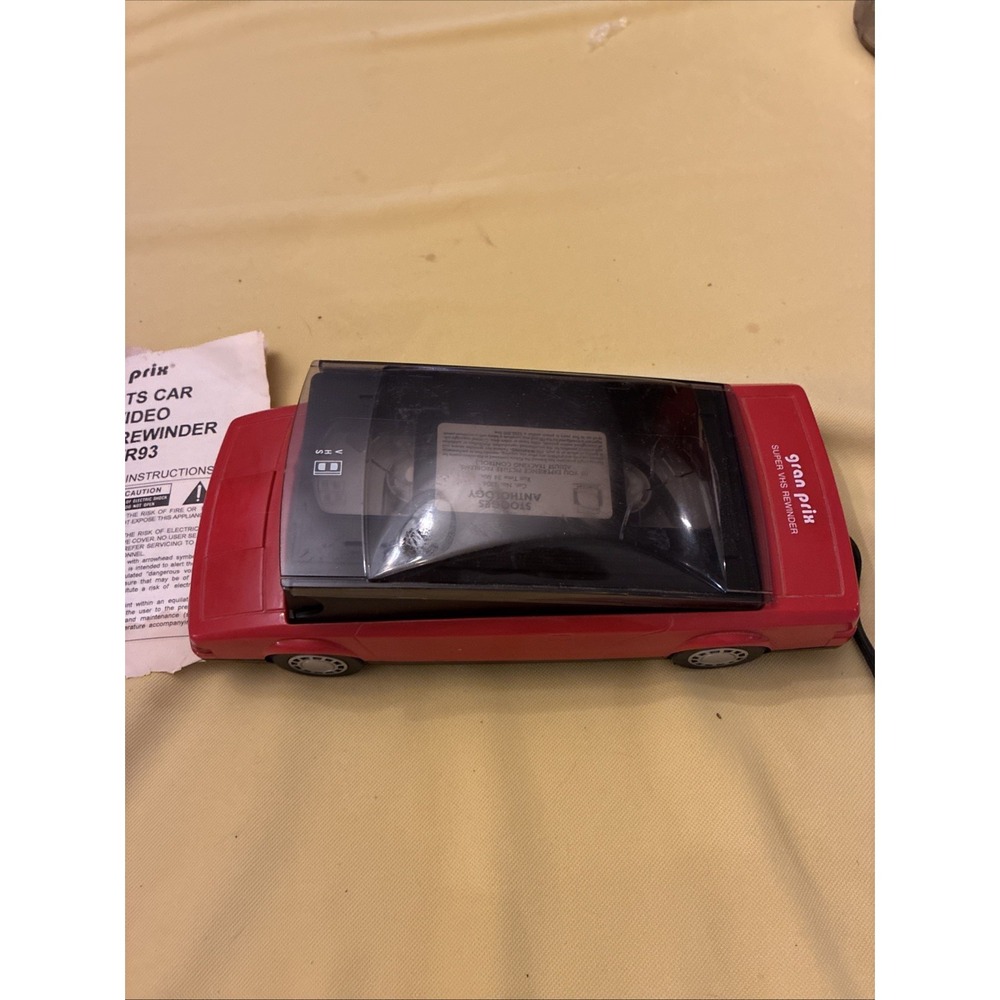 Vtg Gran Prix VHS Tape Reminder Model TVR93 Head Lights Light Up When Working